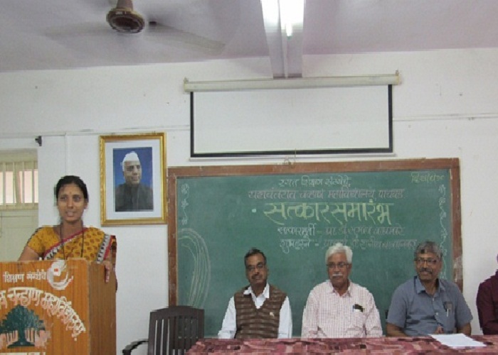 P.hd. felicitation Programme of Dr.Subhash Waghmare (Ex-HOD)